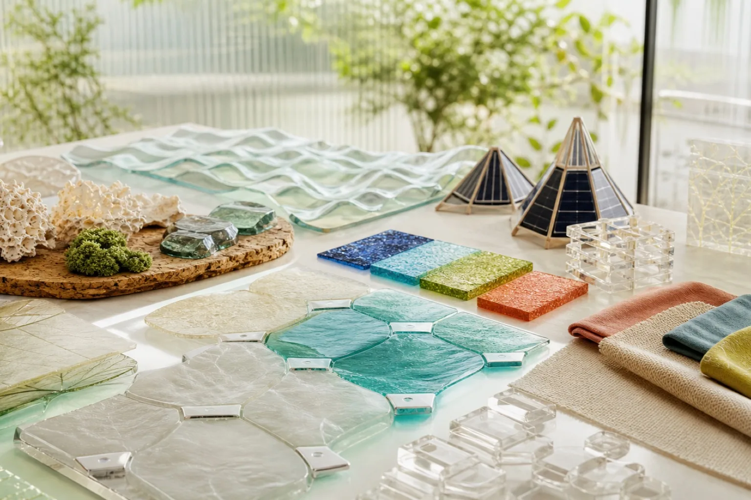 Emerging product concept models on a calm surface